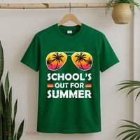 School's Out For Summer Palm Trees T-Shirt thumb 2