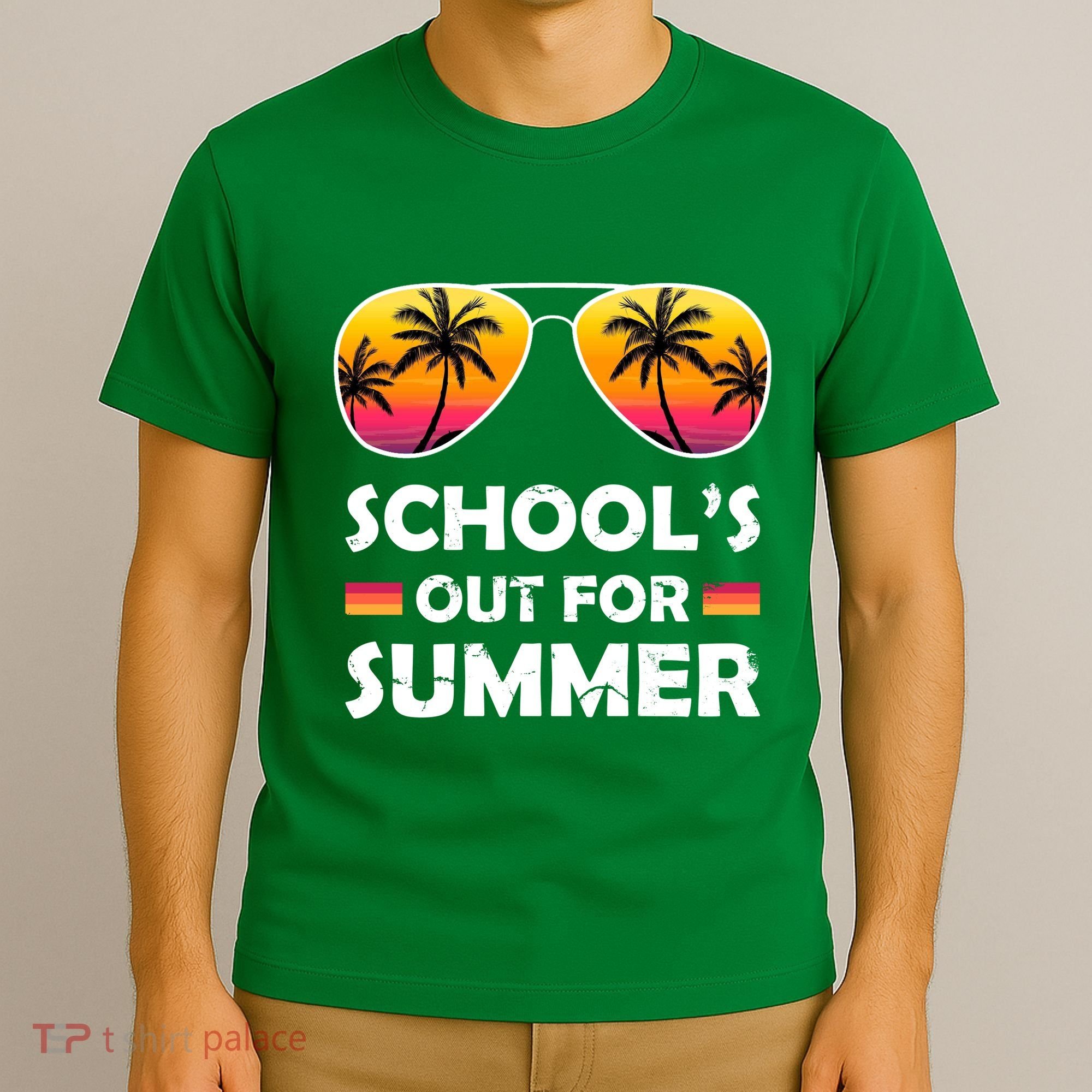 School's Out For Summer Palm Trees T-Shirt