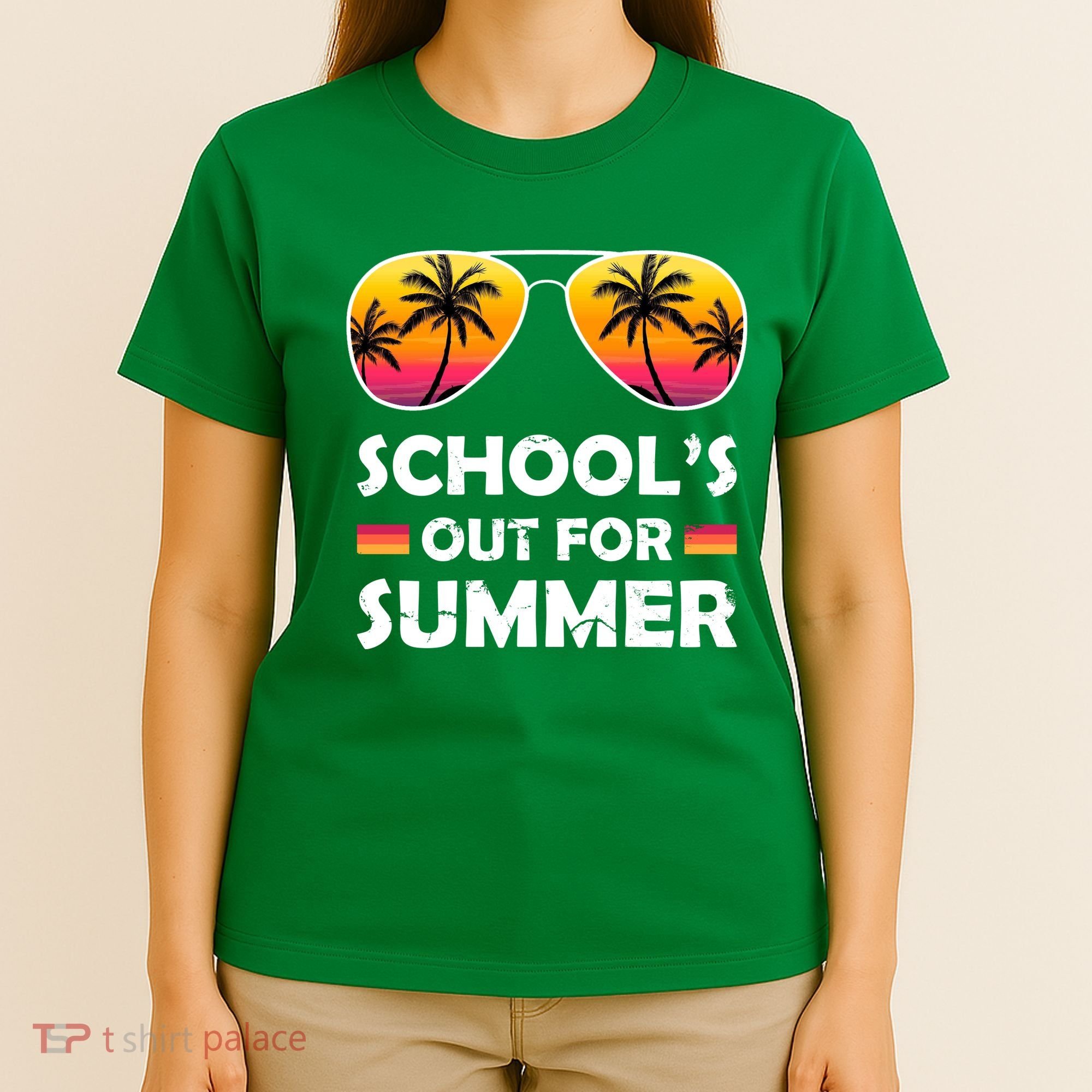 School's Out For Summer Palm Trees T-Shirt