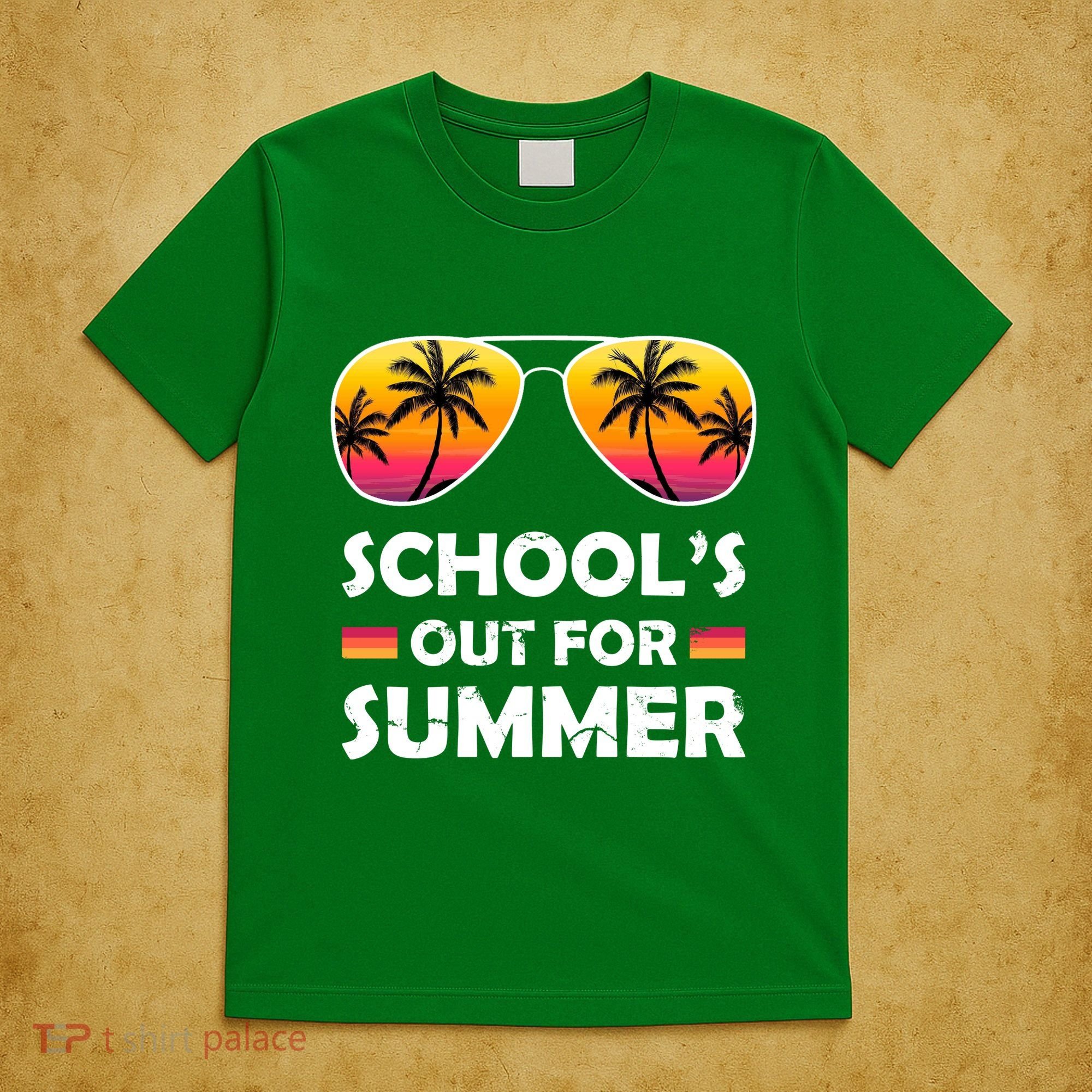 School's Out For Summer Palm Trees T-Shirt