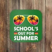 School's Out For Summer Palm Trees Coaster thumb 0