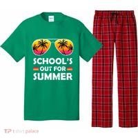 School's Out For Summer Palm Trees Pajama Set thumb 0