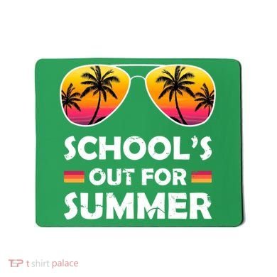 School's Out For Summer Palm Trees Mousepad
