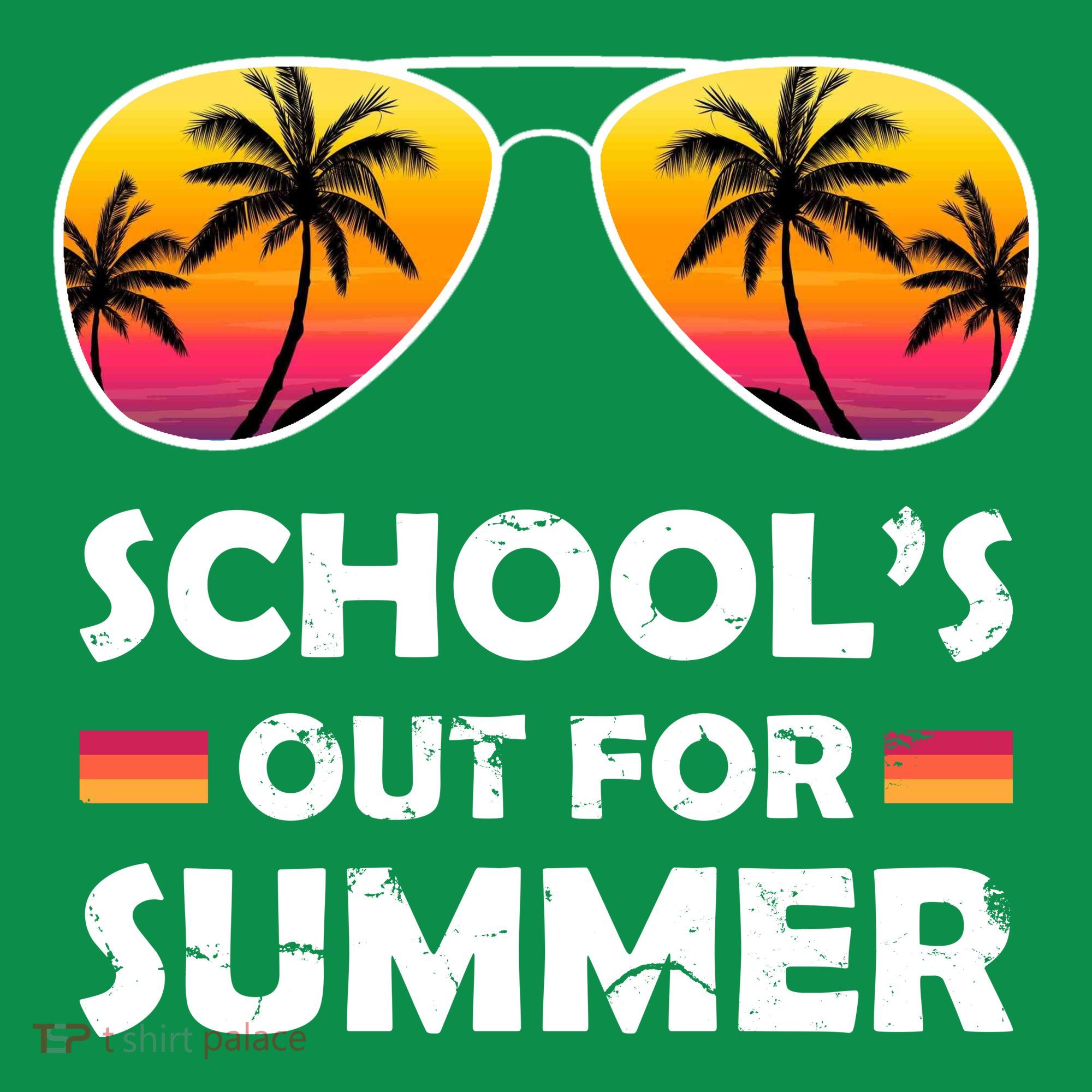 School's Out For Summer Palm Trees Mousepad