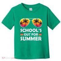 School's Out For Summer Palm Trees Toddler T-Shirt thumb 0