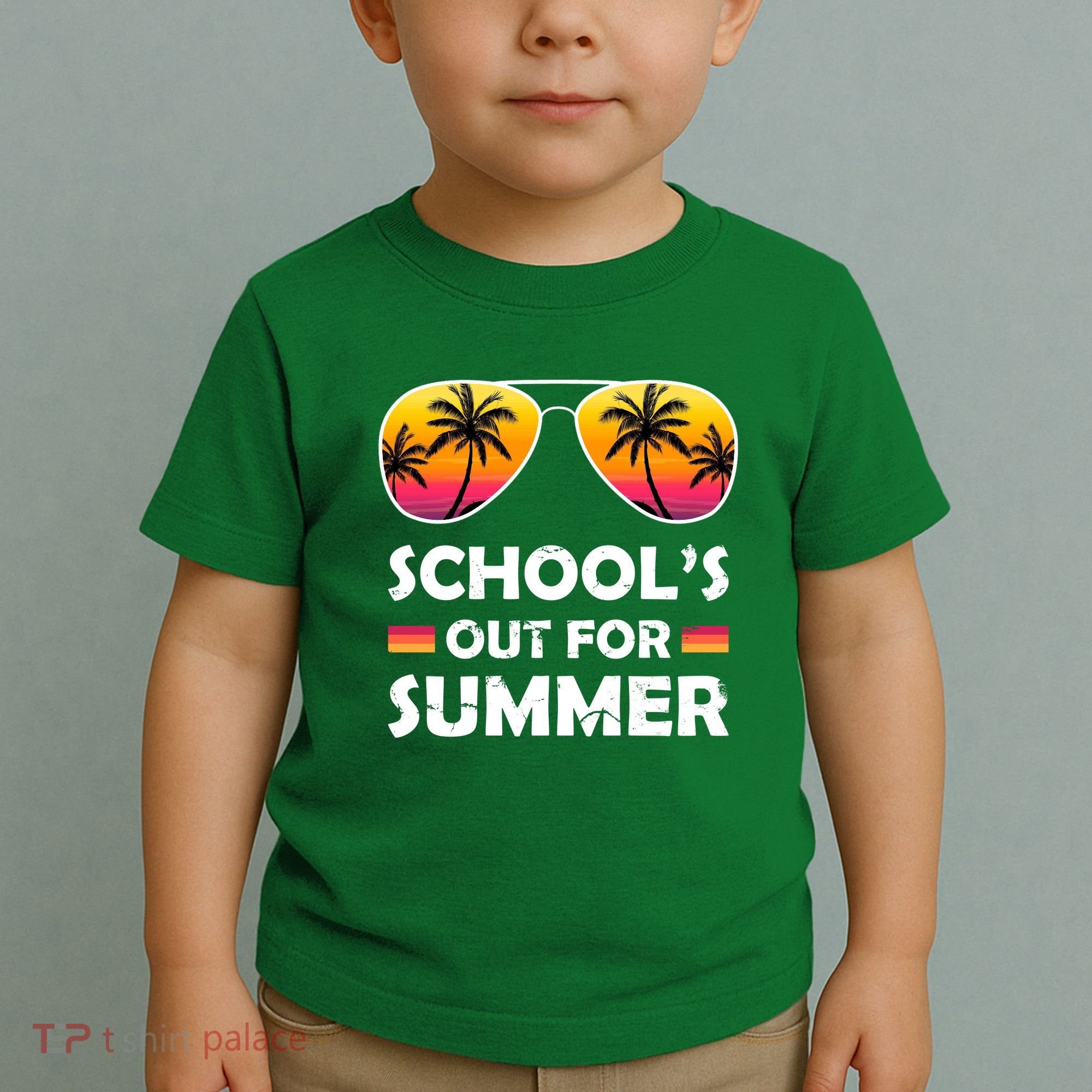 School's Out For Summer Palm Trees Toddler T-Shirt