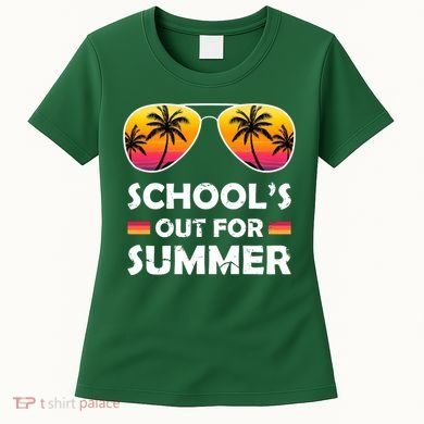 School's Out For Summer Palm Trees Women's T-Shirt
