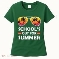 School's Out For Summer Palm Trees Women's T-Shirt thumb 0
