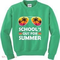 School's Out For Summer Palm Trees Kids Sweatshirt thumb 0