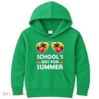 School's Out For Summer Palm Trees Kids Hoodie thumb 0