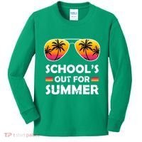 School's Out For Summer Palm Trees Kids Long Sleeve Shirt thumb 0