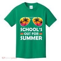 School's Out For Summer Palm Trees Kids T-Shirt thumb 0