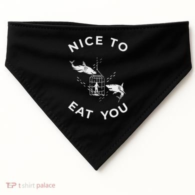 Shark Outfit For A Shark Meme Lover USA-Made Doggie Bandana
