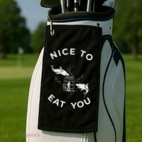 Shark Outfit For A Shark Meme Lover Golf Towel thumb 2