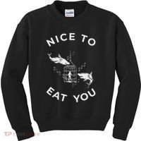 Shark Outfit For A Shark Meme Lover Kids Sweatshirt thumb 0