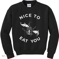 Shark Outfit For A Shark Meme Lover Kids Sweatshirt thumb 0