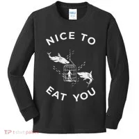 Shark Outfit For A Shark Meme Lover Kids Long Sleeve Shirt thumb 0