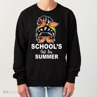 Schools Out For Summer Female Bun Sunglass Women's Sweatshirt