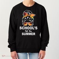 Schools Out For Summer Female Bun Sunglass Women's Sweatshirt thumb 0