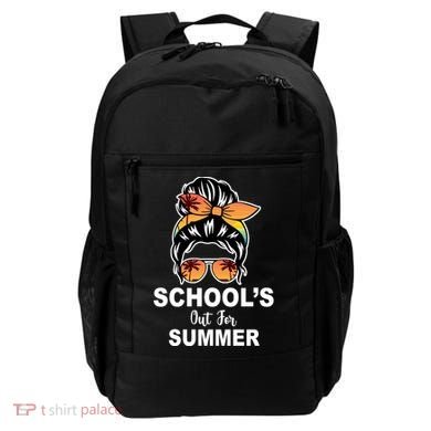 Schools Out For Summer Female Bun Sunglass Backpack