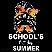 Schools Out For Summer Female Bun Sunglass Bucket Hat thumb 4