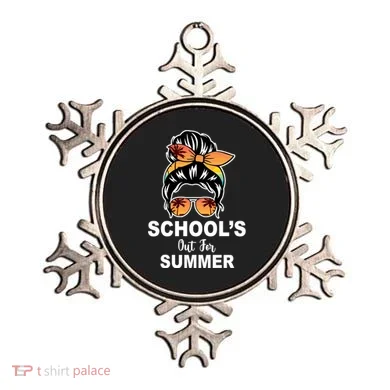 Schools Out For Summer Female Bun Sunglass Ornament