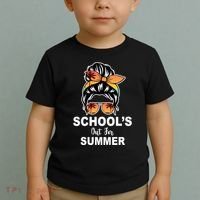 Schools Out For Summer Female Bun Sunglass Toddler T-Shirt thumb 2