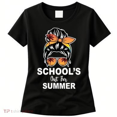 Schools Out For Summer Female Bun Sunglass Women's T-Shirt
