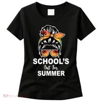 Schools Out For Summer Female Bun Sunglass Women's T-Shirt thumb 0