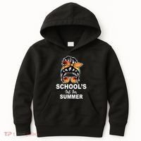 Schools Out For Summer Female Bun Sunglass Kids Hoodie thumb 0