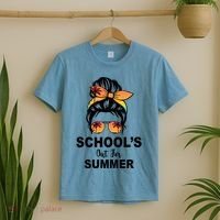 Schools Out For Summer Female Bun Sunglass T-Shirt thumb 2