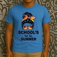 Schools Out For Summer Female Bun Sunglass T-Shirt thumb 3