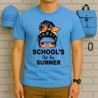 Schools Out For Summer Female Bun Sunglass T-Shirt thumb 5