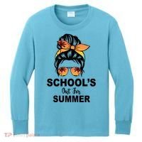 Schools Out For Summer Female Bun Sunglass Kids Long Sleeve Shirt thumb 0