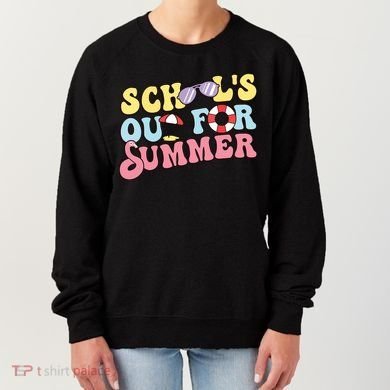 Schools Out For Summer Graduation Students Teacher Vacation. Women's Sweatshirt