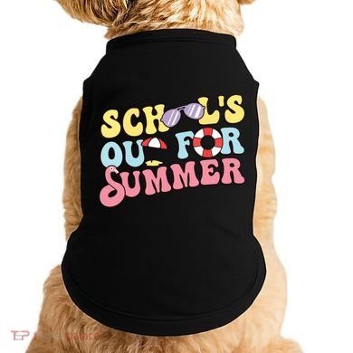 Schools Out For Summer Graduation Students Teacher Vacation. Doggie Tank