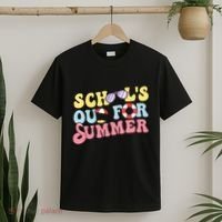 Schools Out For Summer Graduation Students Teacher Vacation. T-Shirt thumb 2