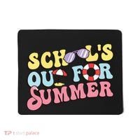 Schools Out For Summer Graduation Students Teacher Vacation. Mousepad thumb 0