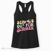 Schools Out For Summer Graduation Students Teacher Vacation. Women's Tank Top thumb 0
