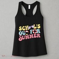 Schools Out For Summer Graduation Students Teacher Vacation. Women's Tank Top thumb 3