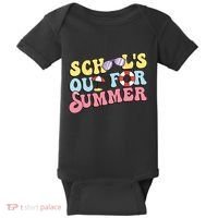 Schools Out For Summer Graduation Students Teacher Vacation. Baby Bodysuit thumb 0