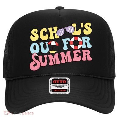Schools Out For Summer Graduation Students Teacher Vacation. Hat