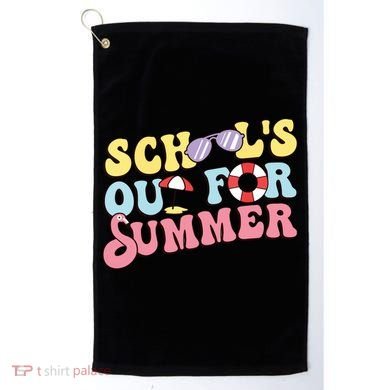 Schools Out For Summer Graduation Students Teacher Vacation. Golf Towel