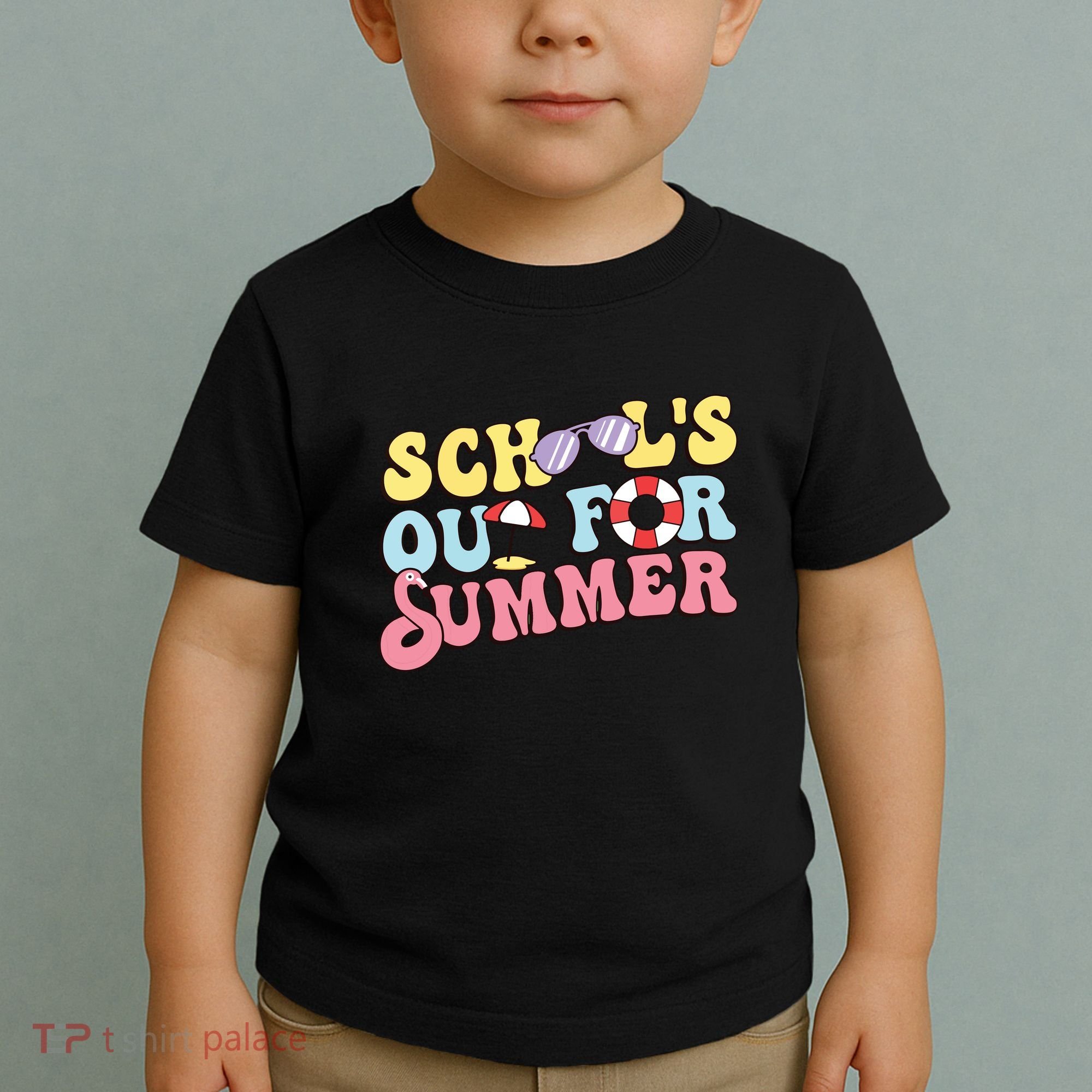 Schools Out For Summer Graduation Students Teacher Vacation. Toddler T-Shirt