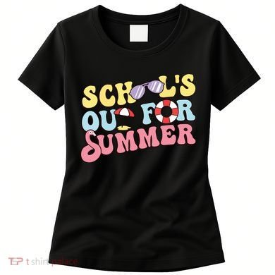 Schools Out For Summer Graduation Students Teacher Vacation. Women's T-Shirt