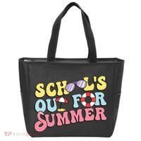 Schools Out For Summer Graduation Students Teacher Vacation. Tote Bag thumb 0