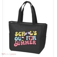 Schools Out For Summer Graduation Students Teacher Vacation. Tote Bag thumb 3