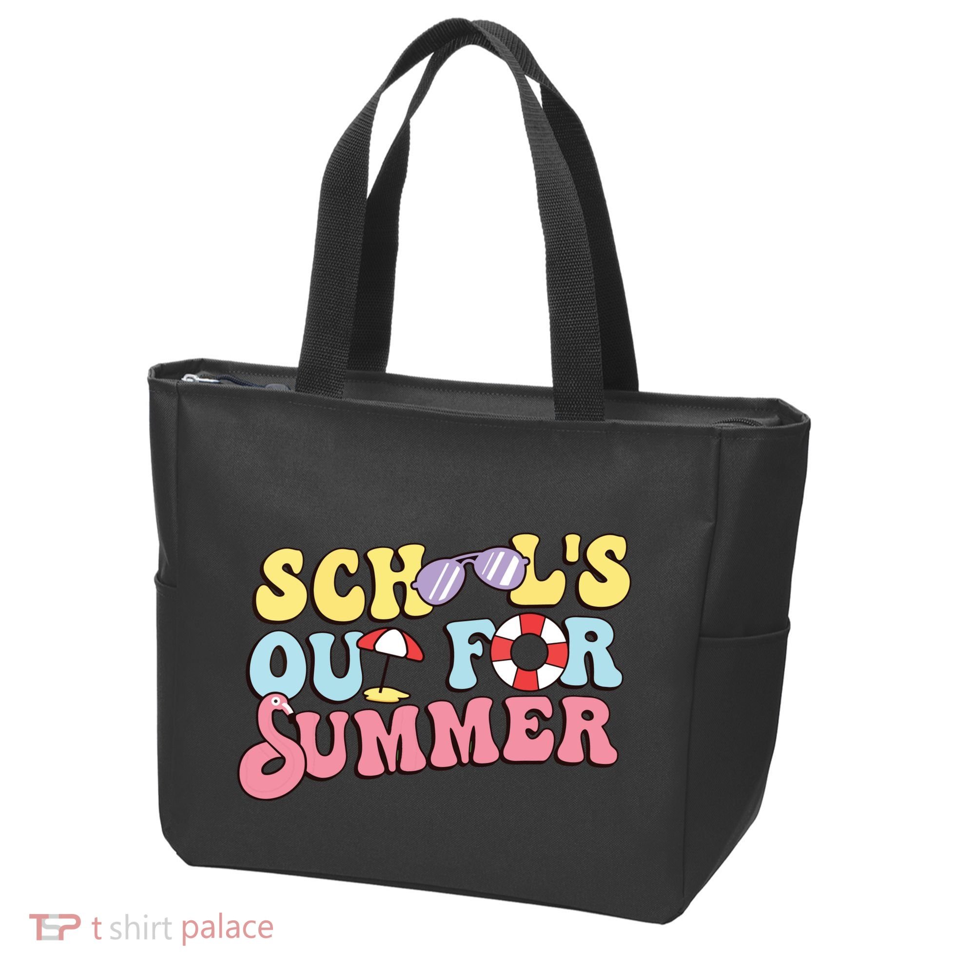 Schools Out For Summer Graduation Students Teacher Vacation. Tote Bag