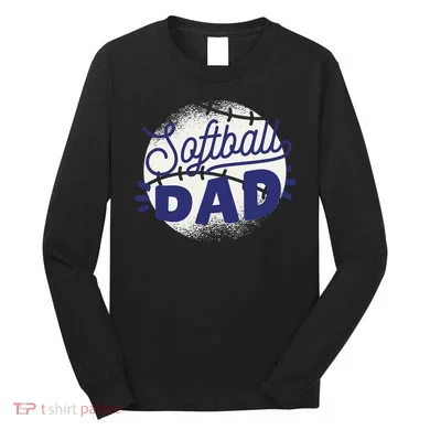 Softball Dad Long Sleeve Shirt