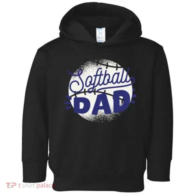 Softball Dad Toddler Hoodie